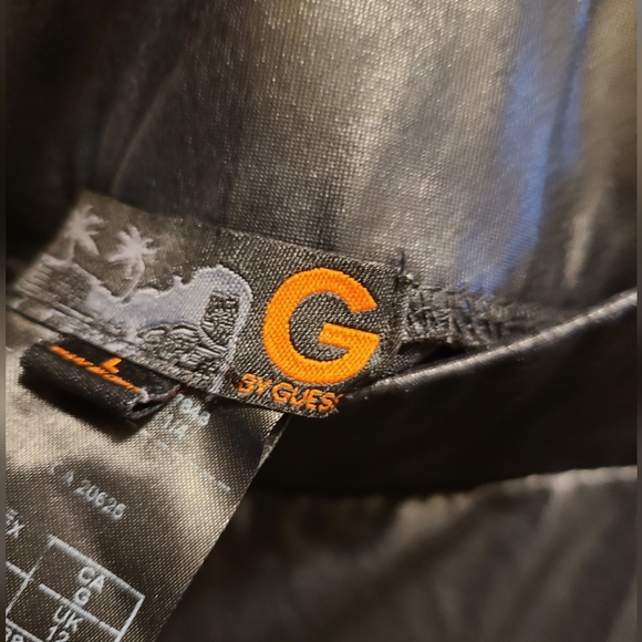 Guess leather-look leggings with sheer lace panels L - Picture 5 of 7